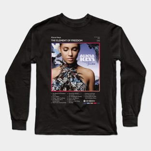 Alicia Keys - The Element Of Freedom Tracklist Album Long Sleeve T-Shirt